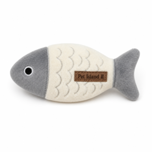 Plush Fish Cat Toy | Soft Bite & Kick Toy for Cats | Interactive Indoor Pet Toy | Pet Island II