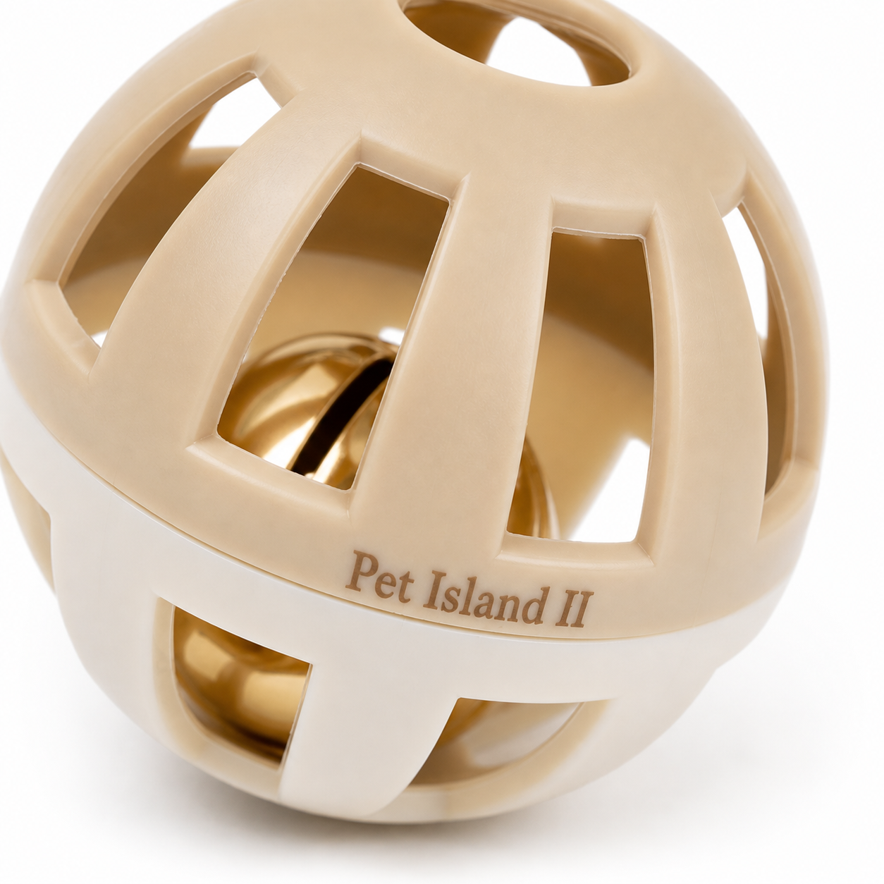 Interactive Bell Cat Ball Toy | Rolling Cage Ball with Sound | Indoor Active Play Toy | Pet Island II